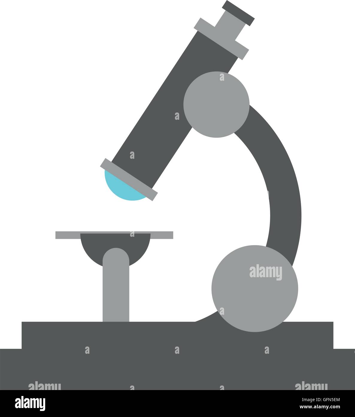 single microscope icon Stock Vector Image & Art - Alamy