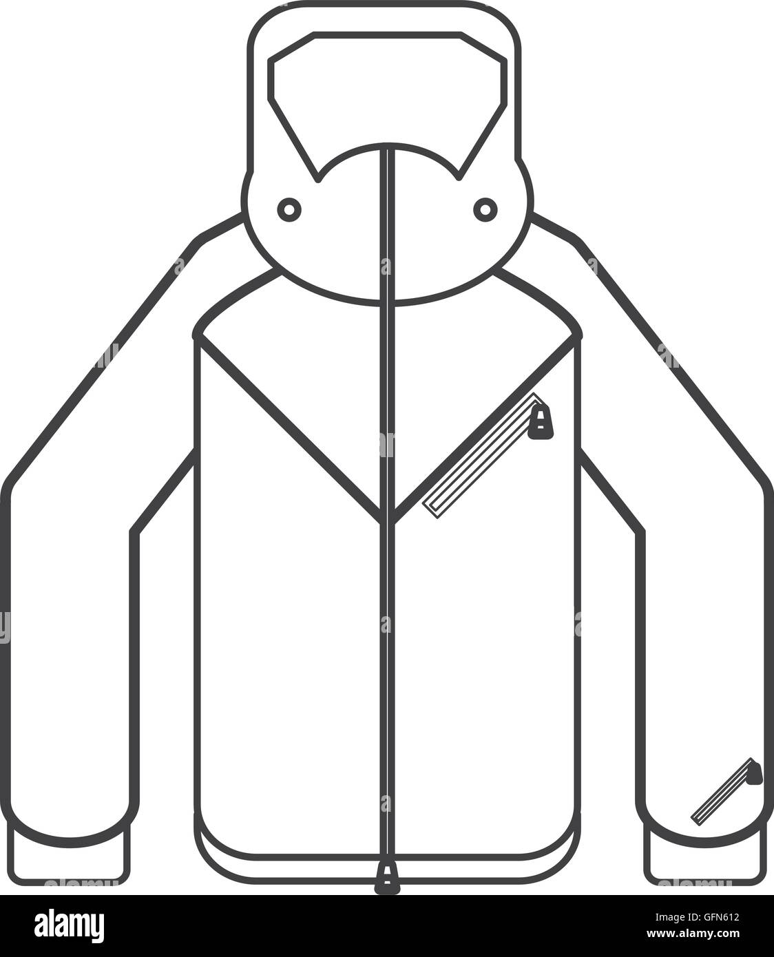 winter jacket icon Stock Vector Image & Art - Alamy