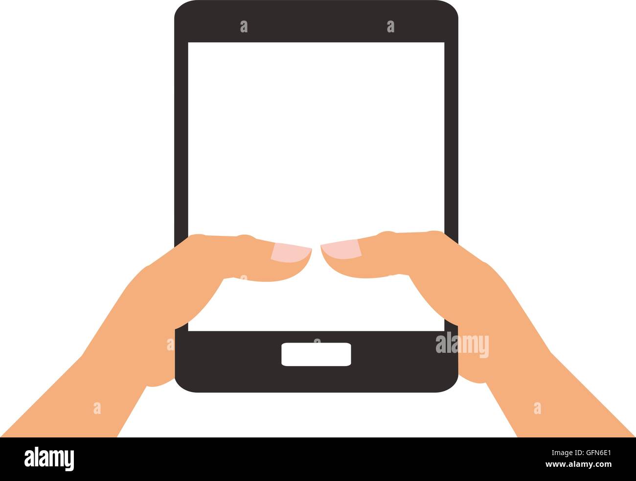hand holding modern cellphone icon Stock Vector Image & Art - Alamy