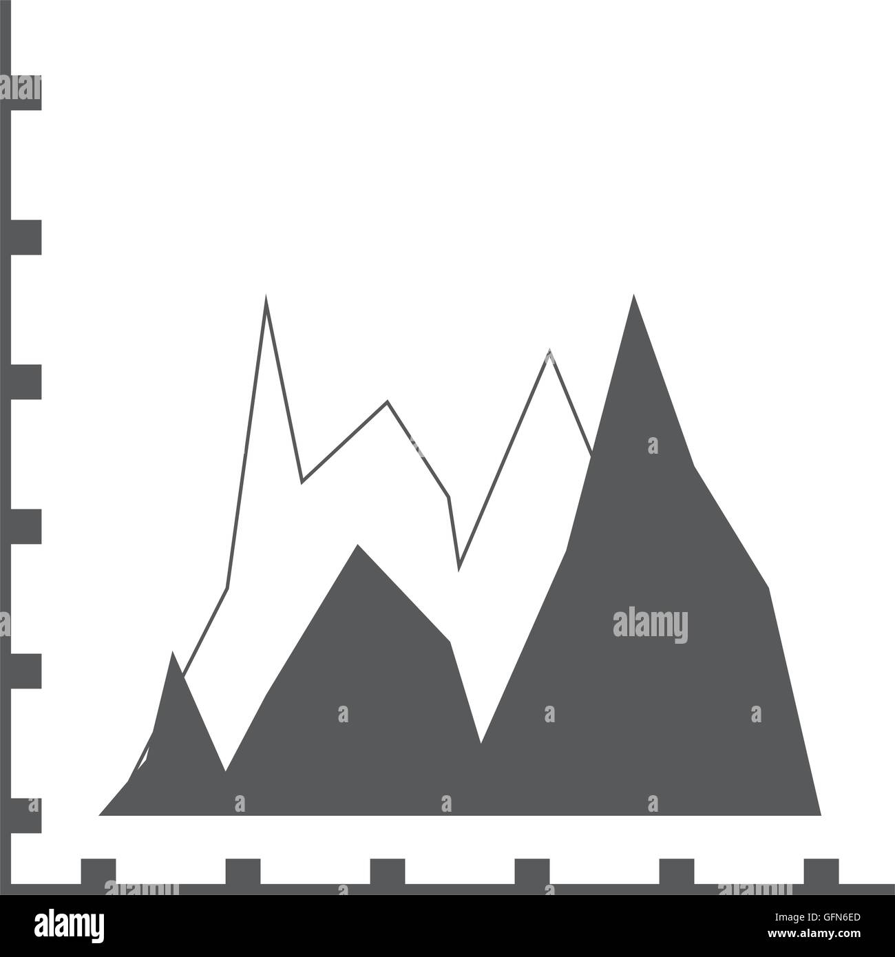 graph chart icon Stock Vector Image & Art - Alamy