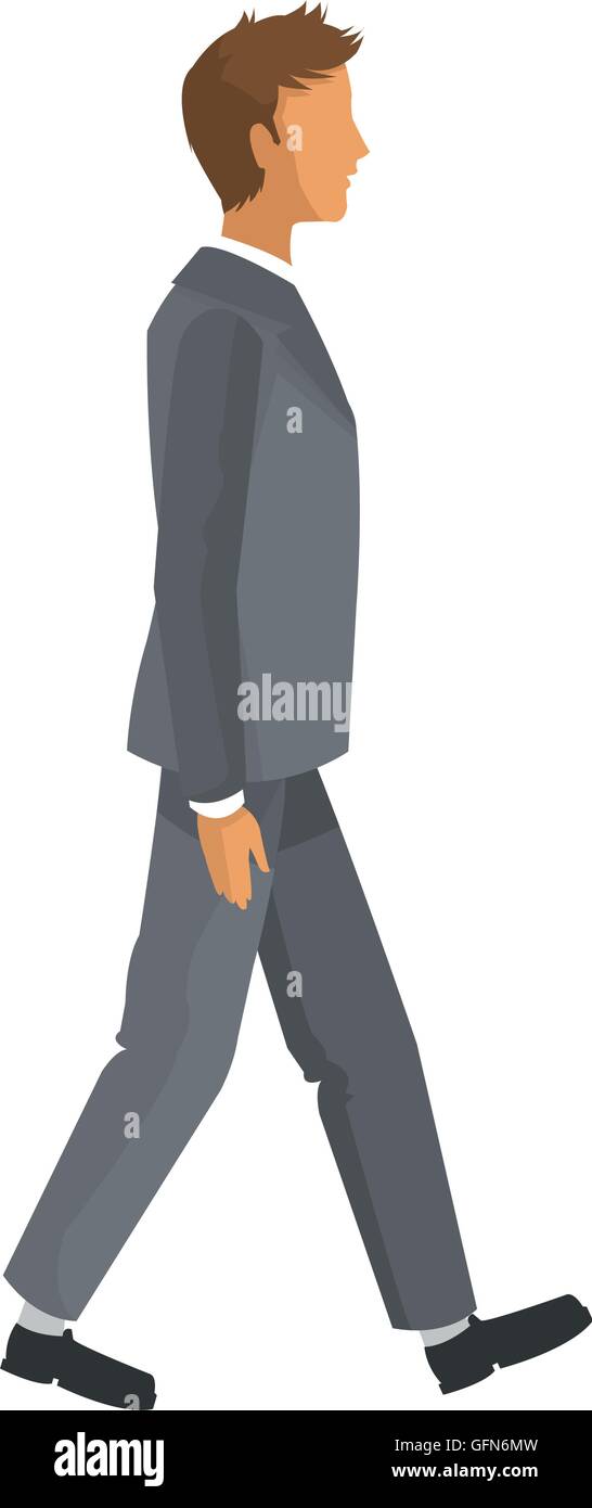 businessman walking icon Stock Vector Image & Art - Alamy