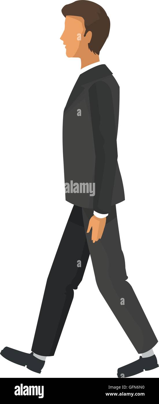 businessman walking icon Stock Vector Image & Art - Alamy