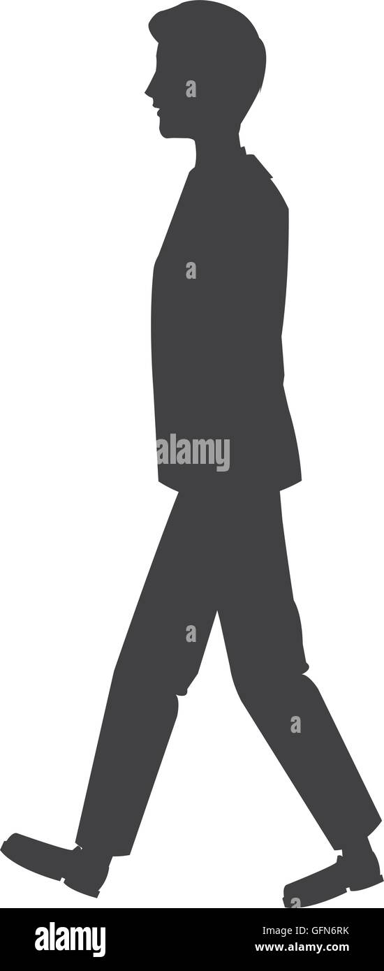 businessman walking icon Stock Vector Image & Art - Alamy