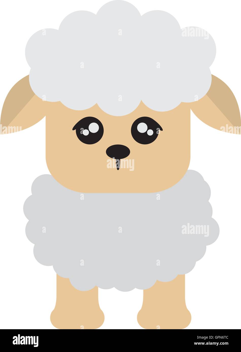 cute sheep cartoon icon Stock Vector Image & Art - Alamy