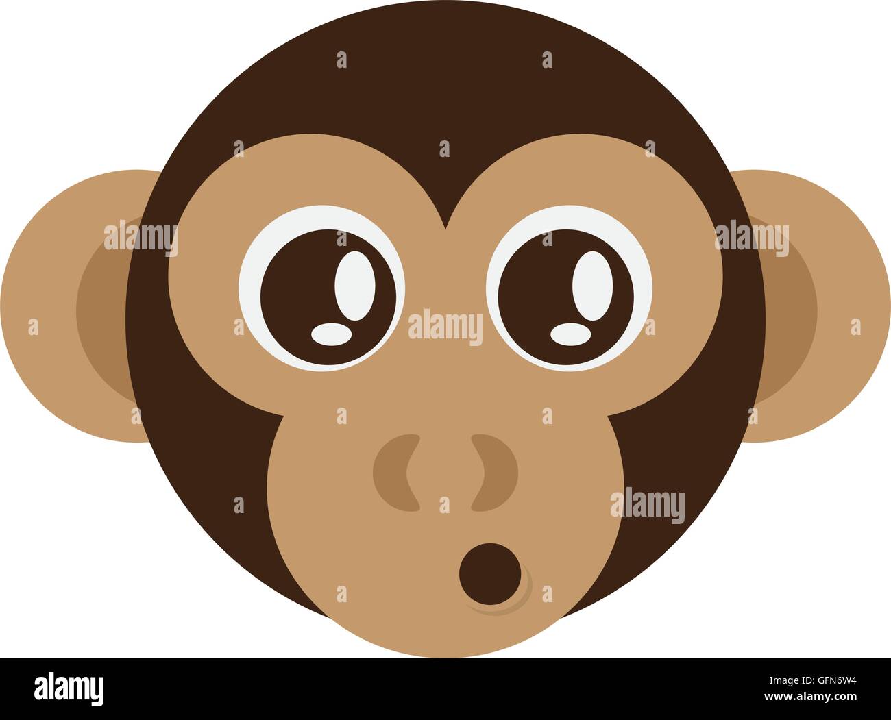 cute monkey cartoon icon Stock Vector Image & Art - Alamy