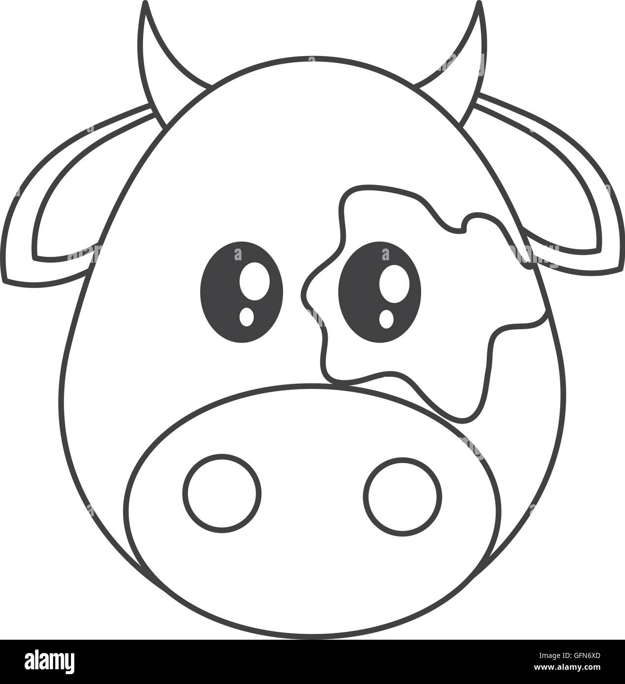 Funny Cow Black and White Stock Photos & Images - Alamy
