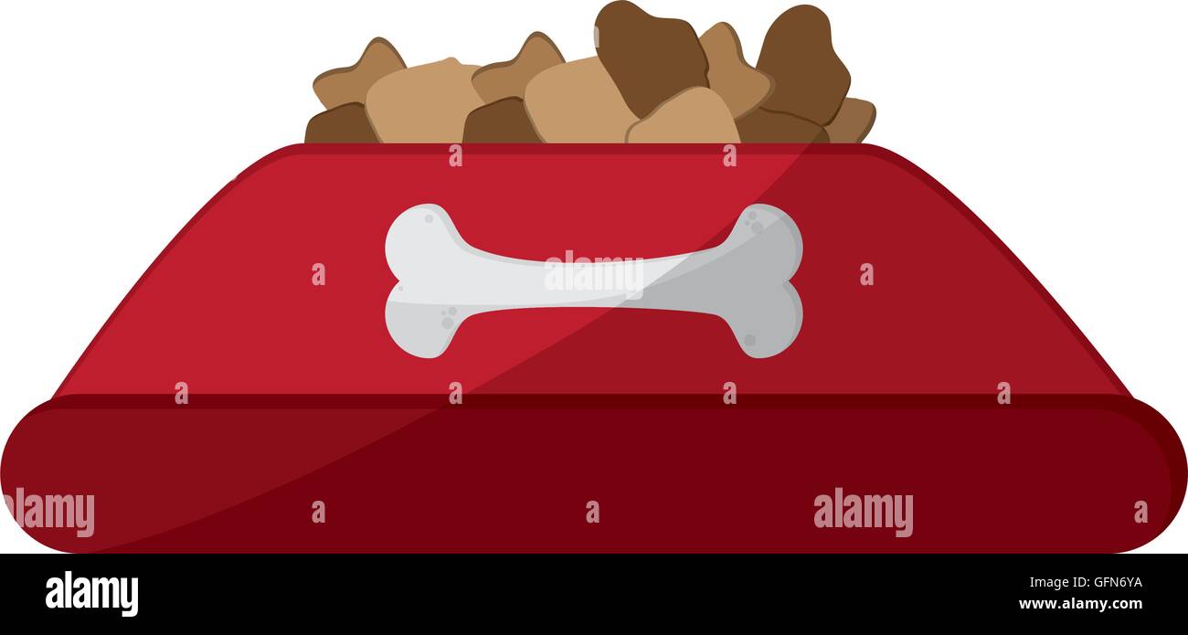 dog food bowl icon Stock Vector Image & Art Alamy