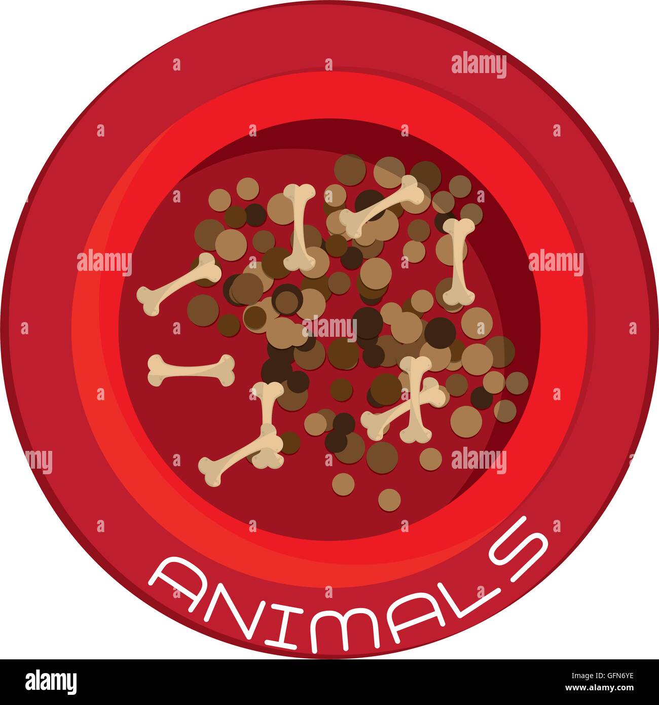 dog food bowl icon Stock Vector Image & Art Alamy