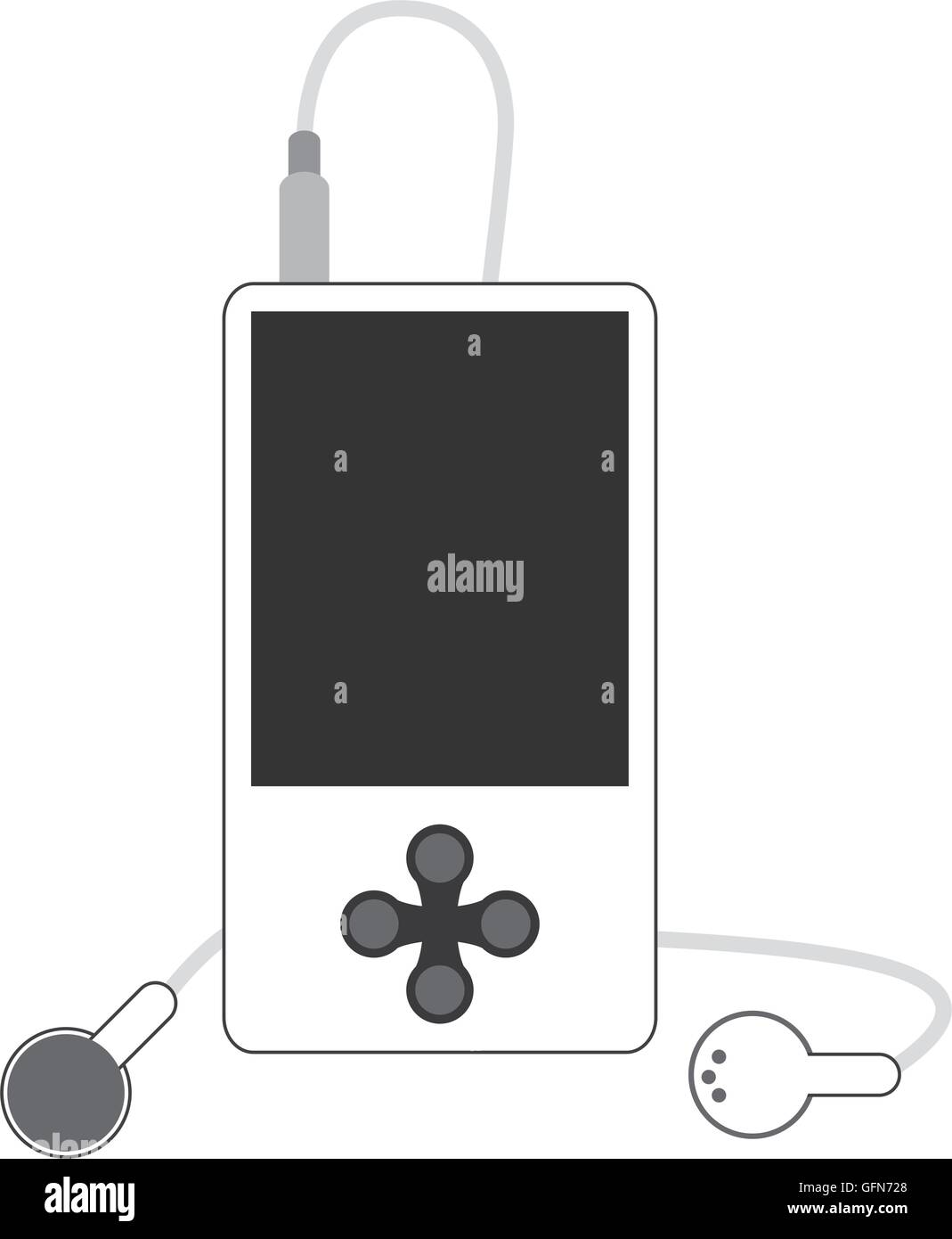 mobile music player icon Stock Vector Image & Art - Alamy