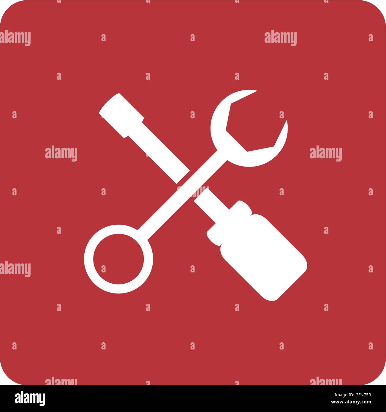 Screwdriver icon sign buttons Stock Vector Images - Alamy