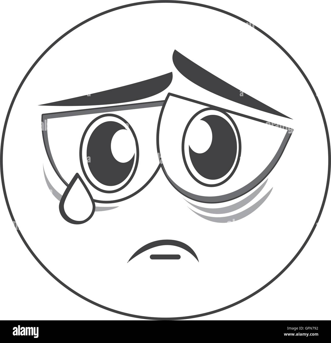 sad face emoticon icon Stock Vector Image & Art - Alamy