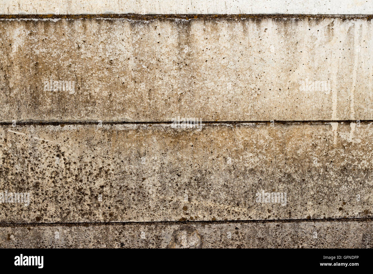 Rain stained concrete wall in full frame Stock Photo Alamy