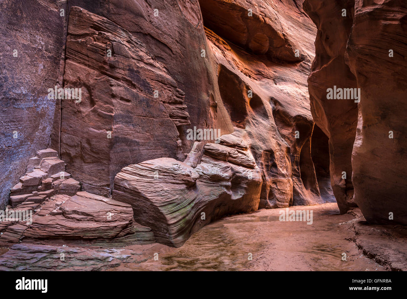 Scene in Buckskin Gulch Stock Photo