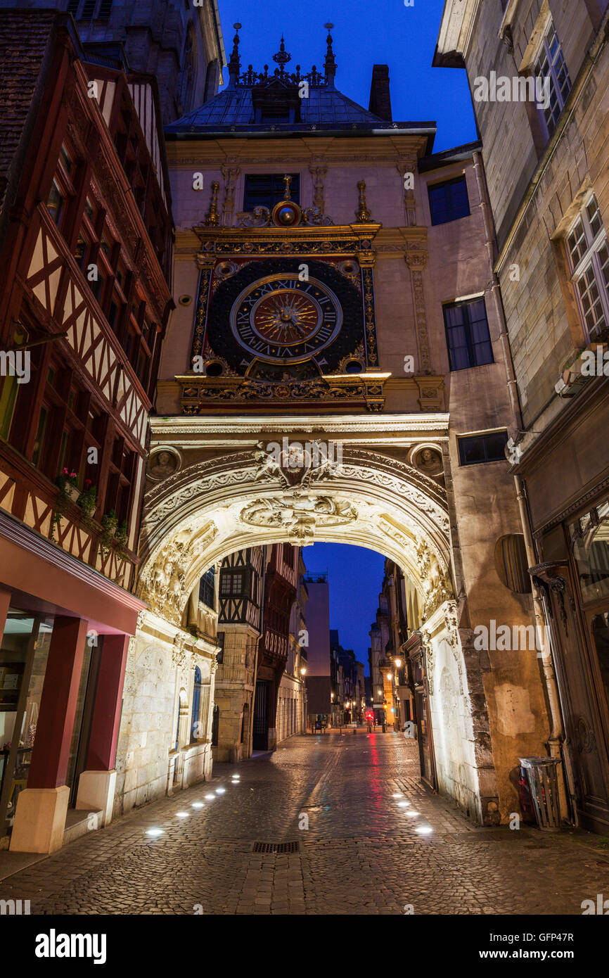The Great Clock in Rouen. Rouen, Normandy, France Stock Photo Alamy