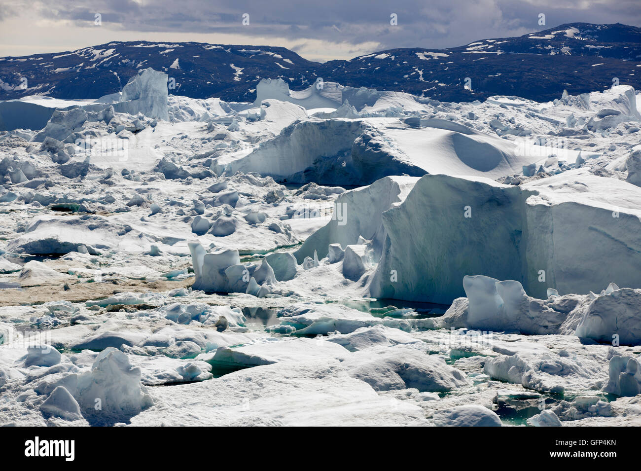 UNESCO World Heritage Site, Ilulissat Icefjord, Ilulissat, Greenland Stock Photo