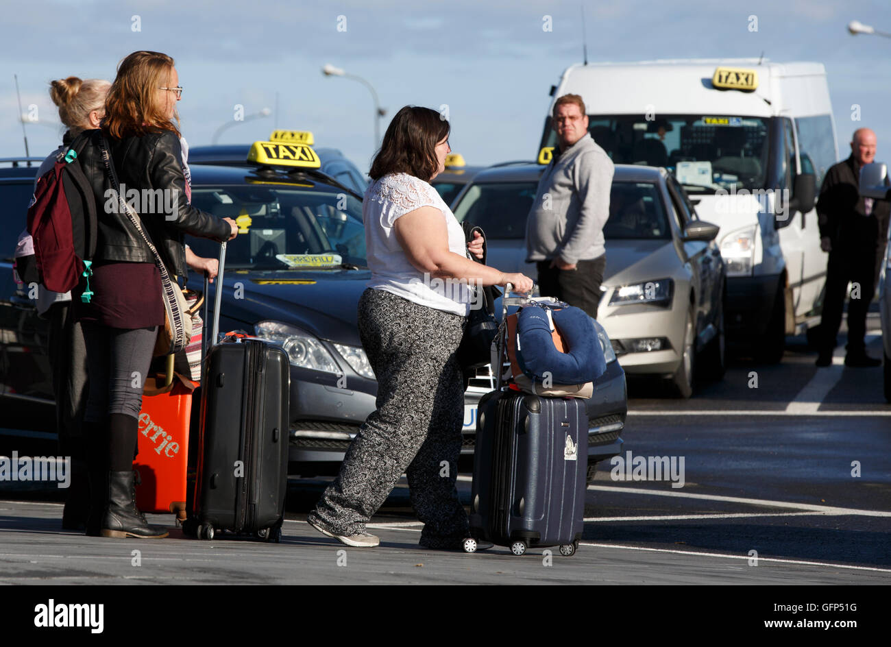 Loading Luggage Taxi Stock Photo 238107727