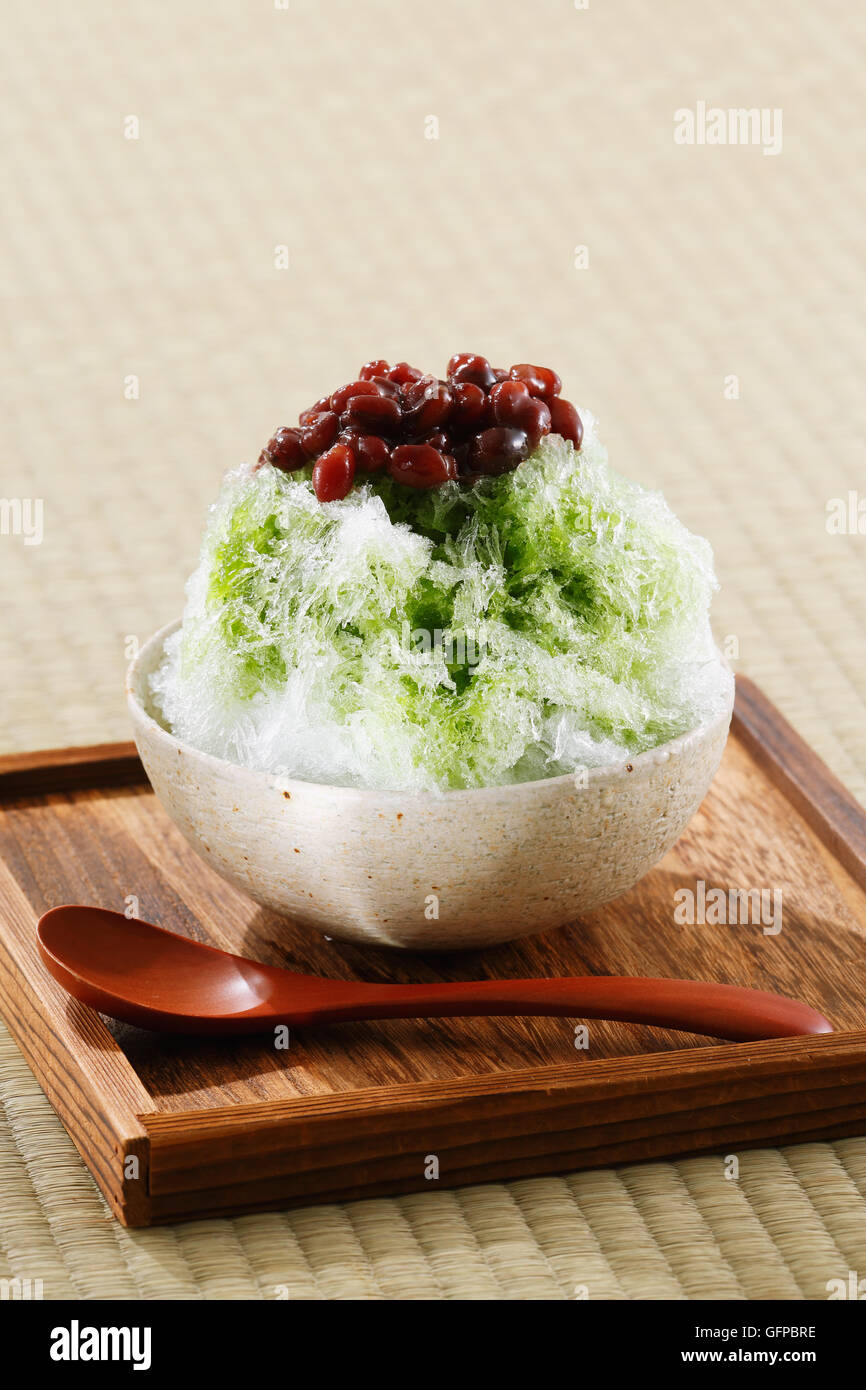 Japanese style shaved ice Stock Photo Alamy