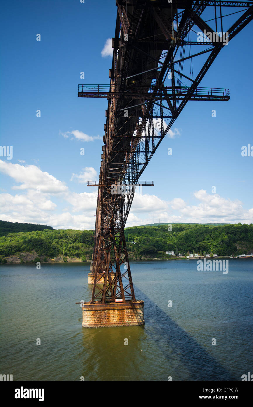 The Walkway over the Hudson is a steel cantilever bridge spanning the Hudson River between