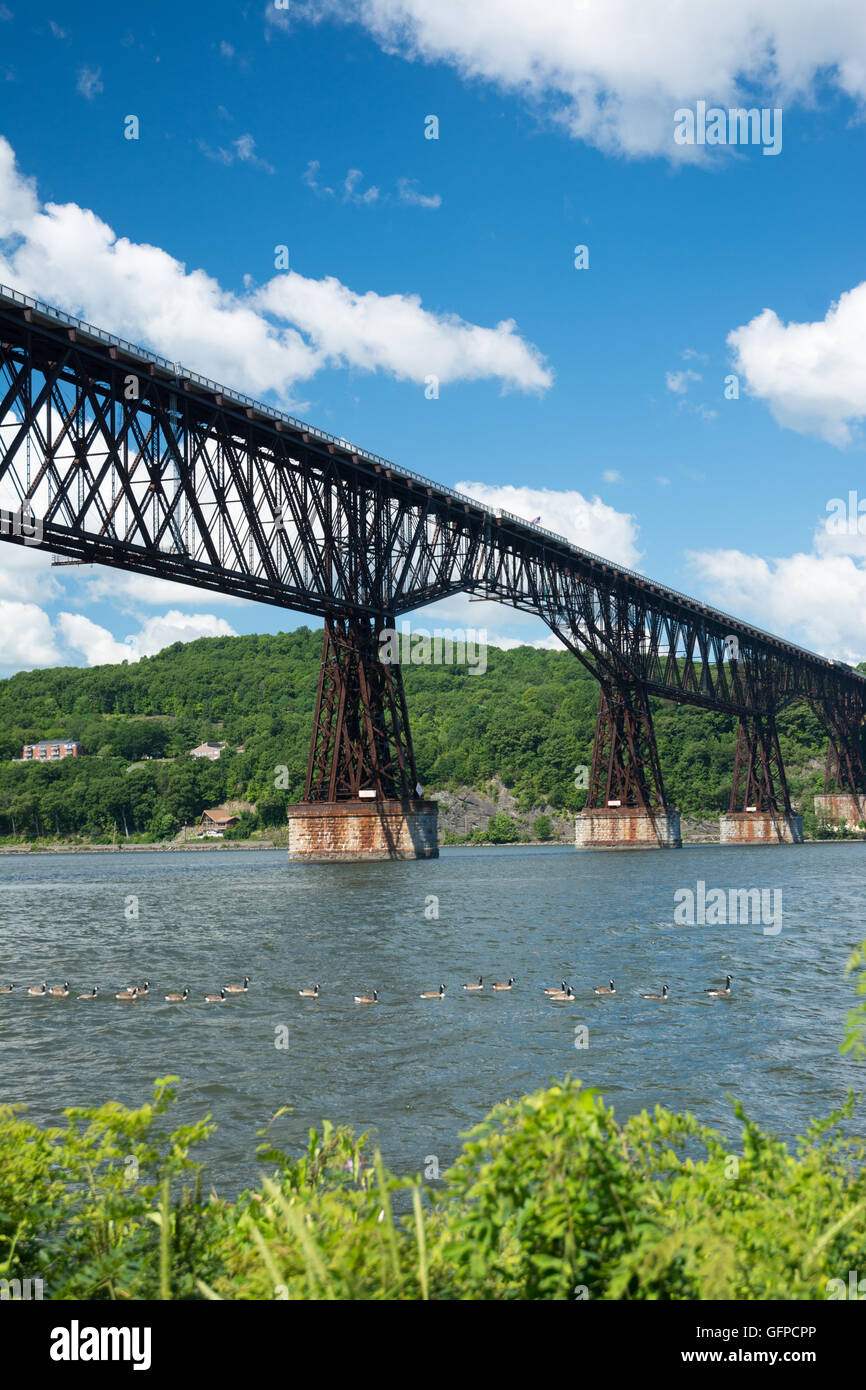 The Walkway over the Hudson is a steel cantilever bridge spanning the Hudson River between 