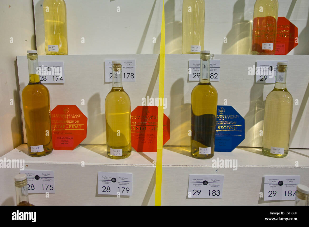 Prizewinning wine in the Food Hall at the Royal Welsh Show, Royal Welsh