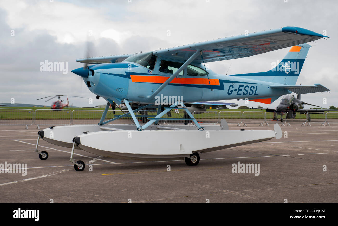 Euro Seaplane Cessna 128R Skylane at RNAS Culdrose Air Day 2016 Stock Photo