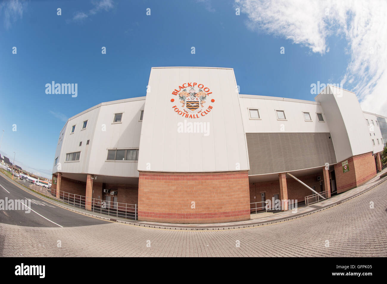 Blackpool Football Club. Bloomfield Road Stadium. Stock Photo