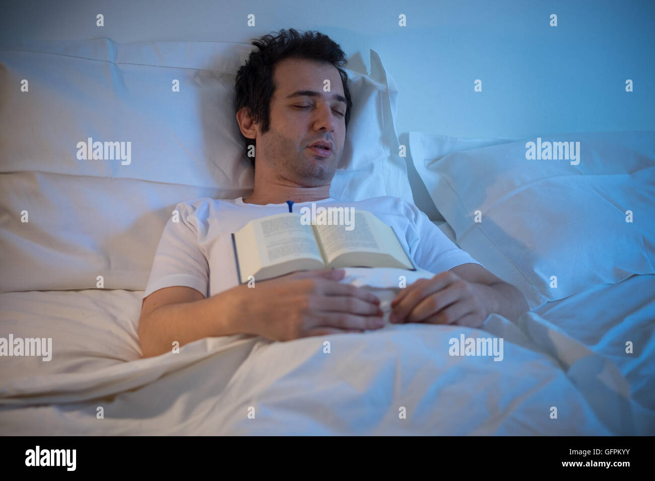 Falling asleep reading hires stock photography and images Alamy