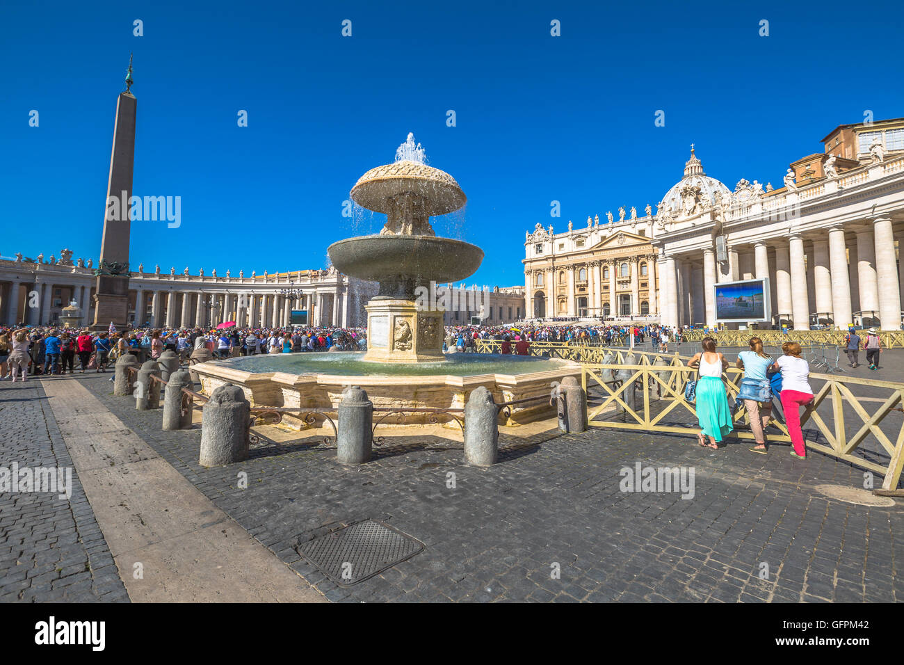 Piazza San Pietro Rome Stock Photo