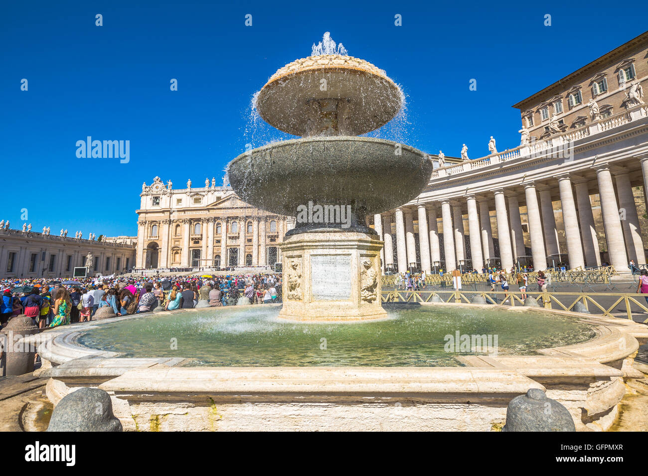 Piazza San Pietro Rome Stock Photo