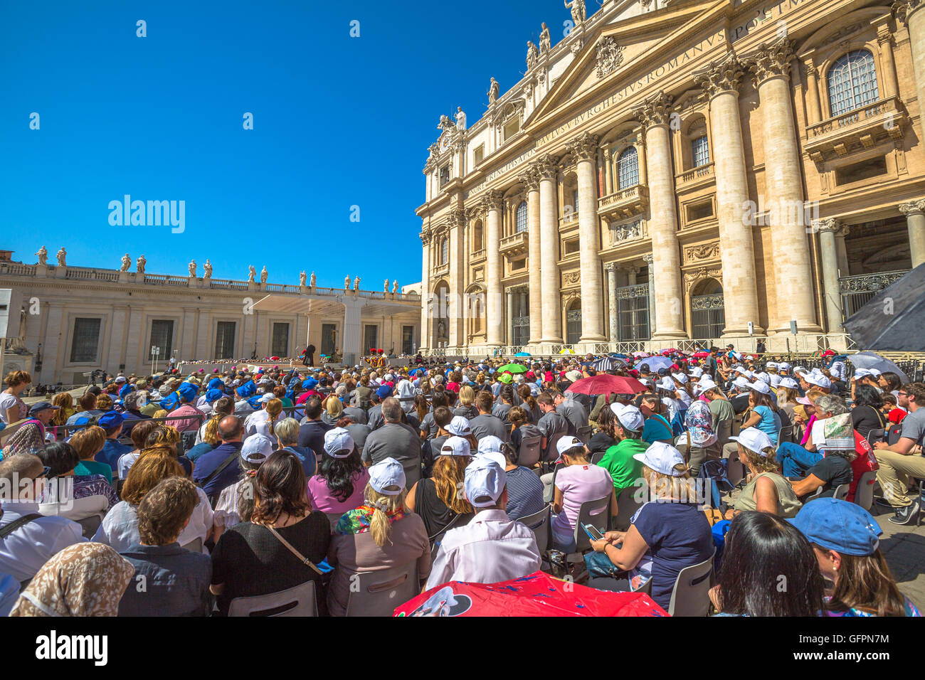 People in San Pietro Stock Photo