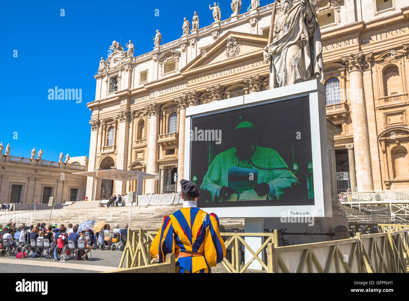 Pope Francesco at the Vatican Stock Photo