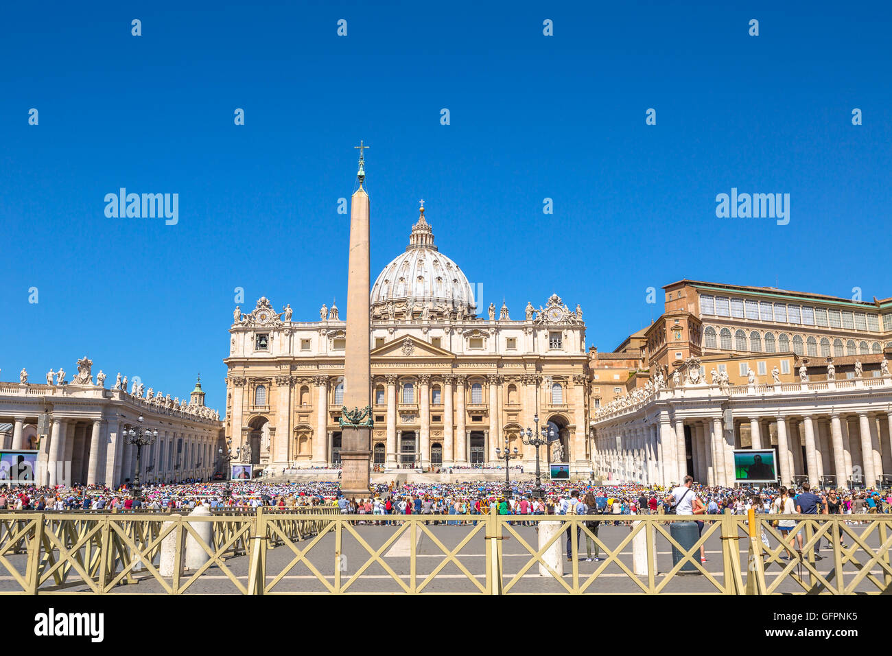 San Pietro Rome skyline Stock Photo