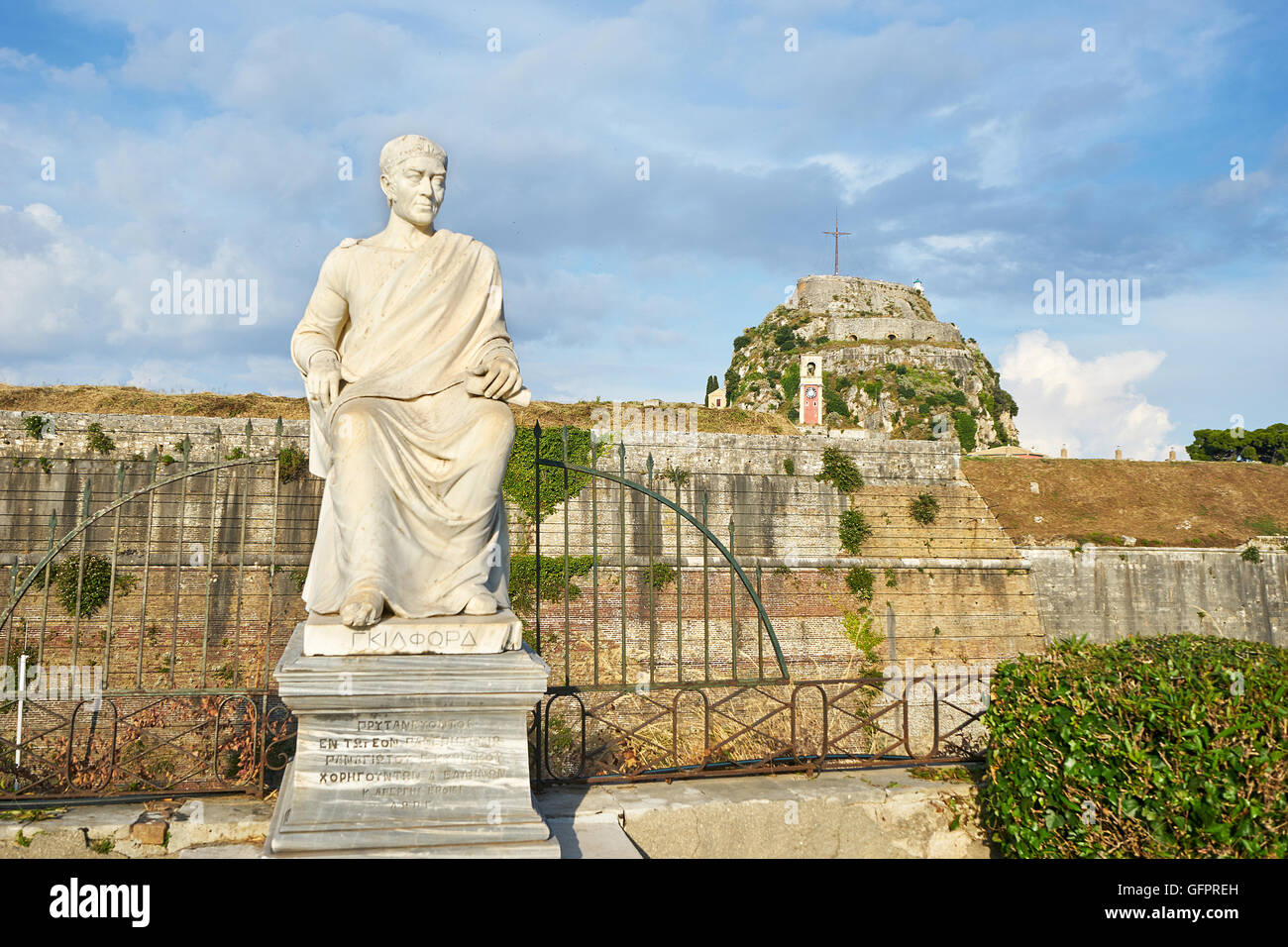 Frederick North 5th Earl Of Guilford With Old Fortress Corfu Island   Frederick North 5th Earl Of Guilford With Old Fortress Corfu Island GFPREH 