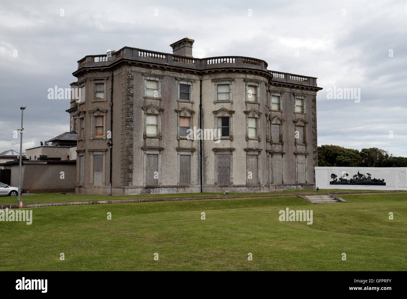 Loftus Hall, 'the most haunted house in Ireland' on the Hook Peninsula, Co. Wexford, Ireland. Stock Photo