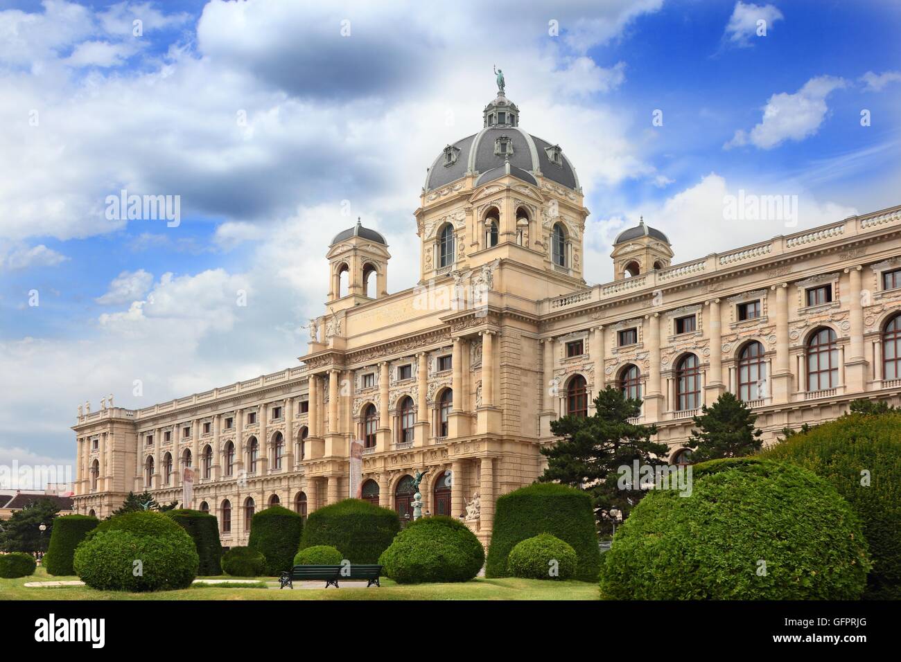 Museum with park in Vienna Stock Photo