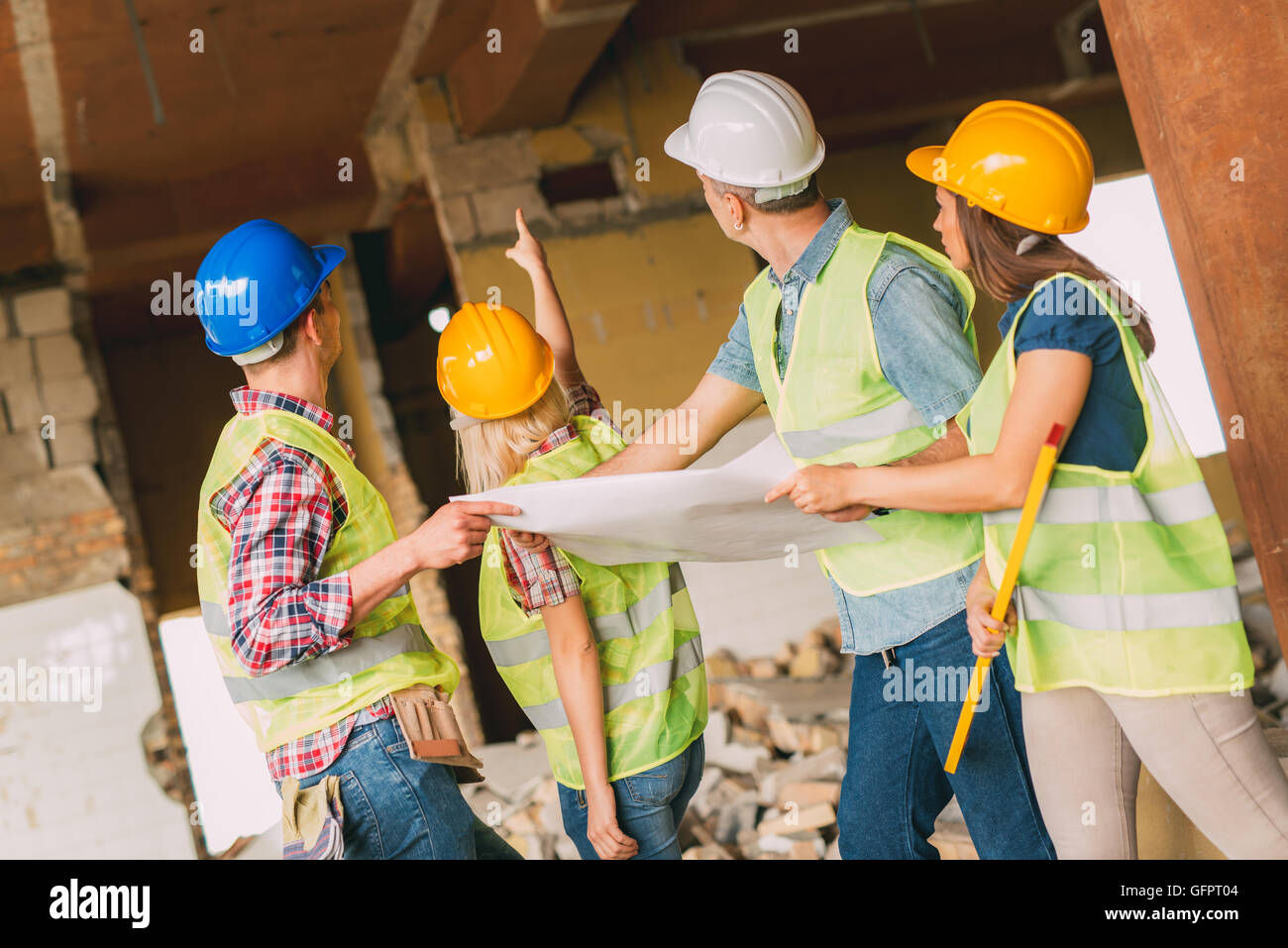 Reconstruction After Disaster Stock Photo - Alamy