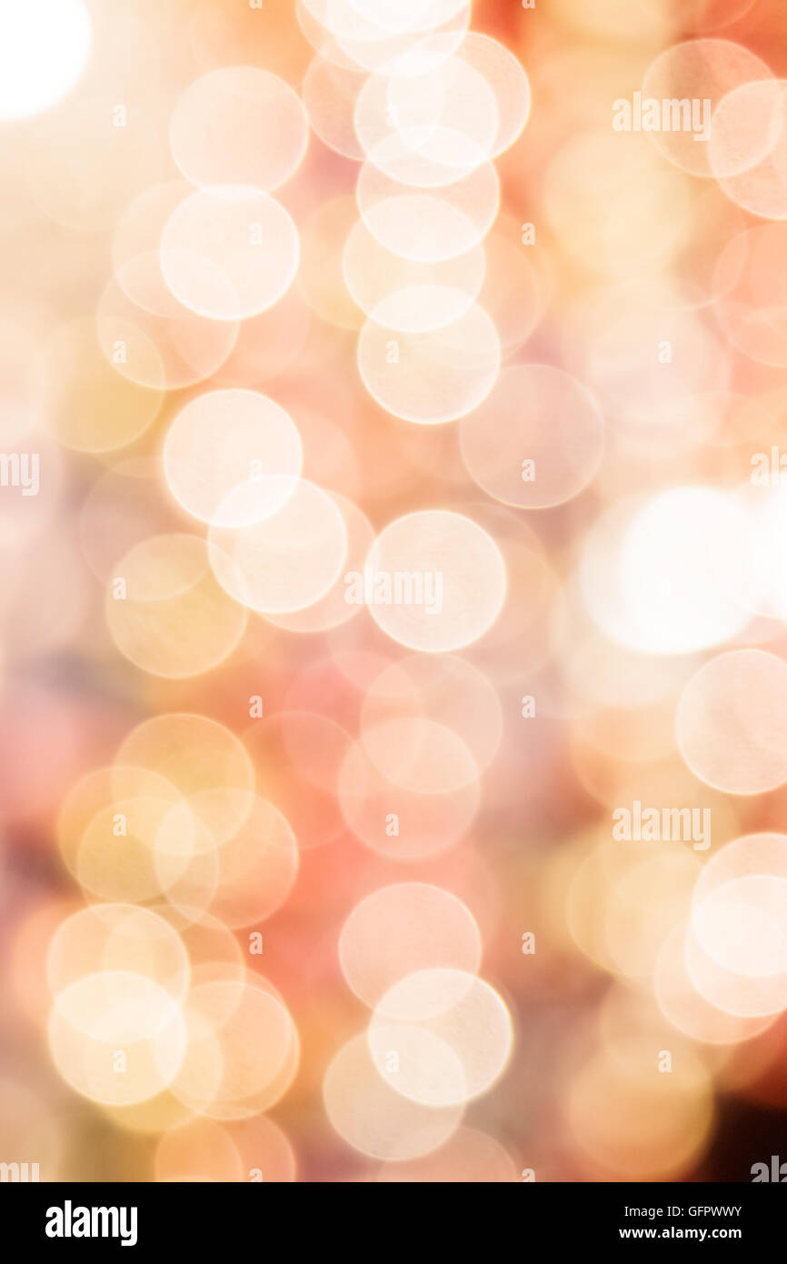 Abstract blurred bokeh light in warm tone background Stock Photo - Alamy