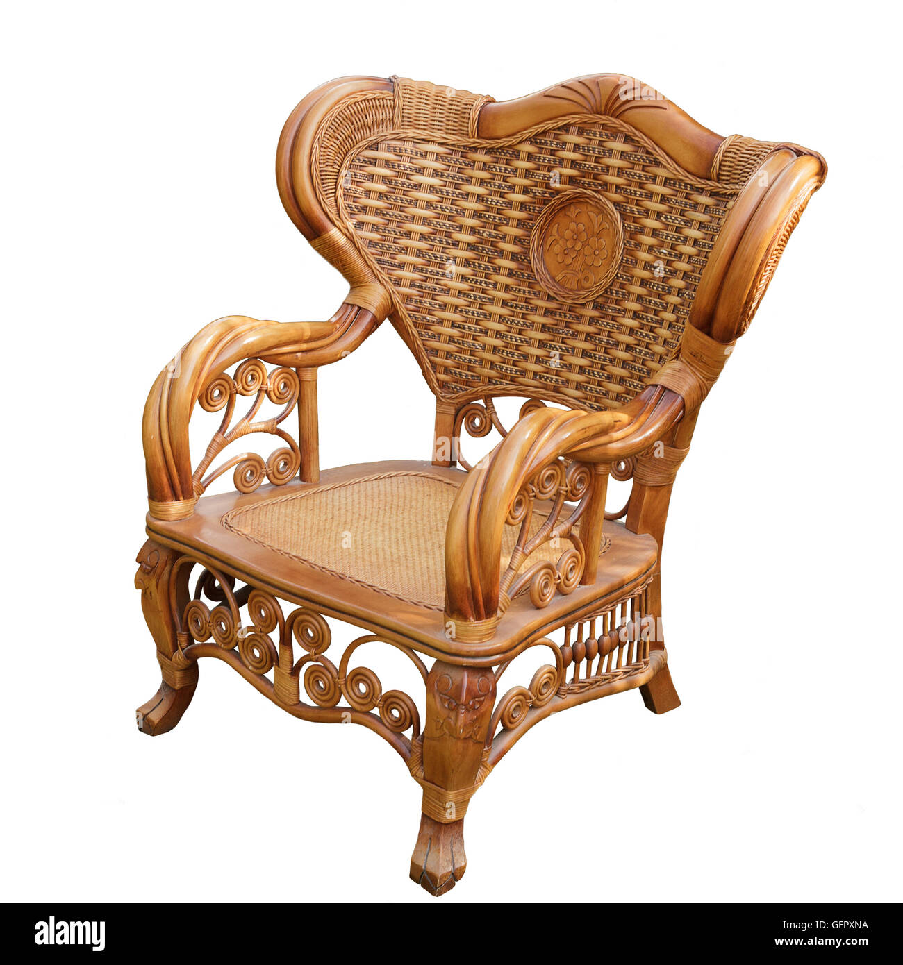 Rattan wicker chair hires stock photography and images Alamy