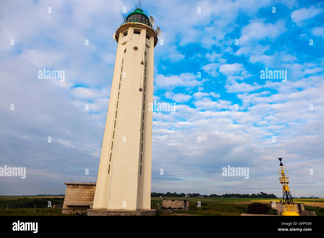 D'Antifer Lighthouse. La Poterie-Cap-d'Antifer, Normandy, France Stock Photo