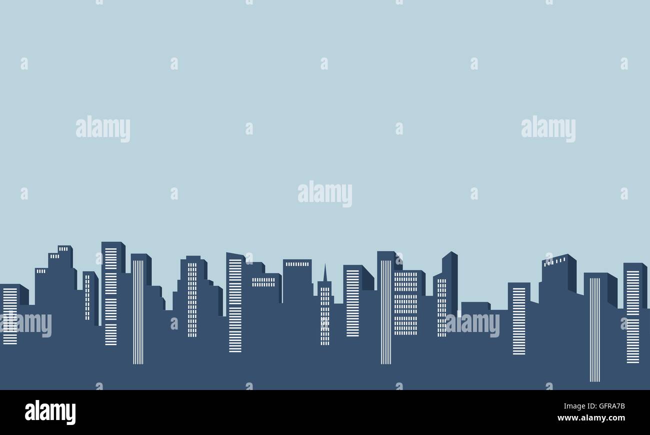 Silhouette of many building Stock Vector Image & Art - Alamy