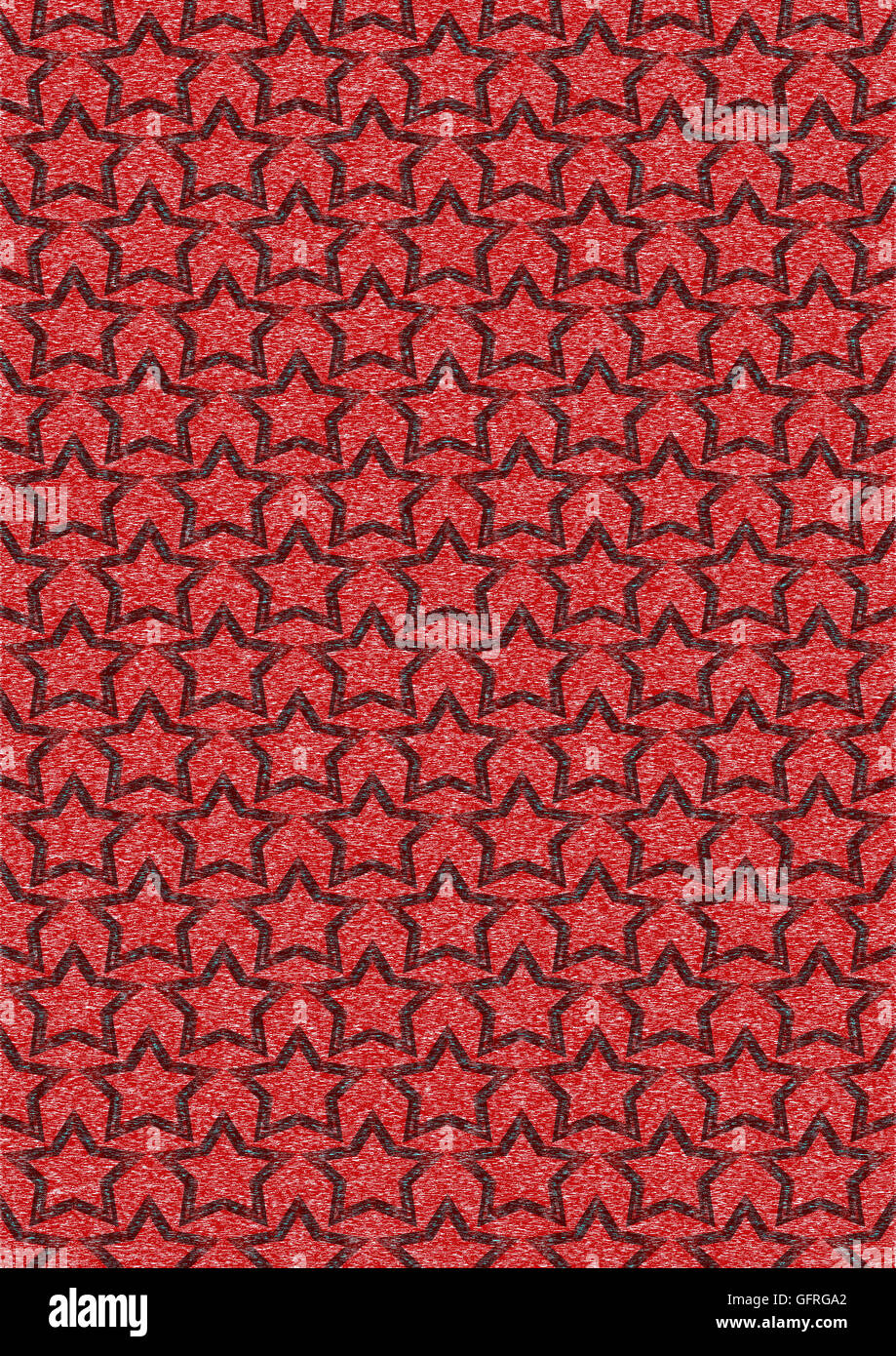 Red seamless background with transparent black stars Stock Photo - Alamy