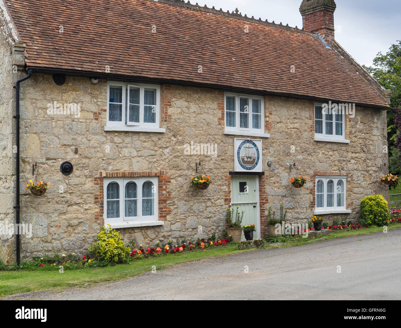 Old Historic Cottage at Newtown, Isle of Wight, England, UK Stock Photo