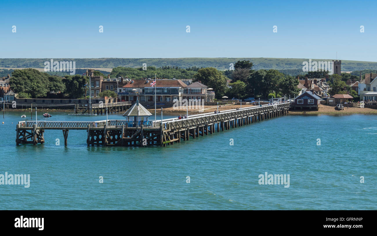 Yarmouth Pier, Isle of Wight, England, UK Stock Photo