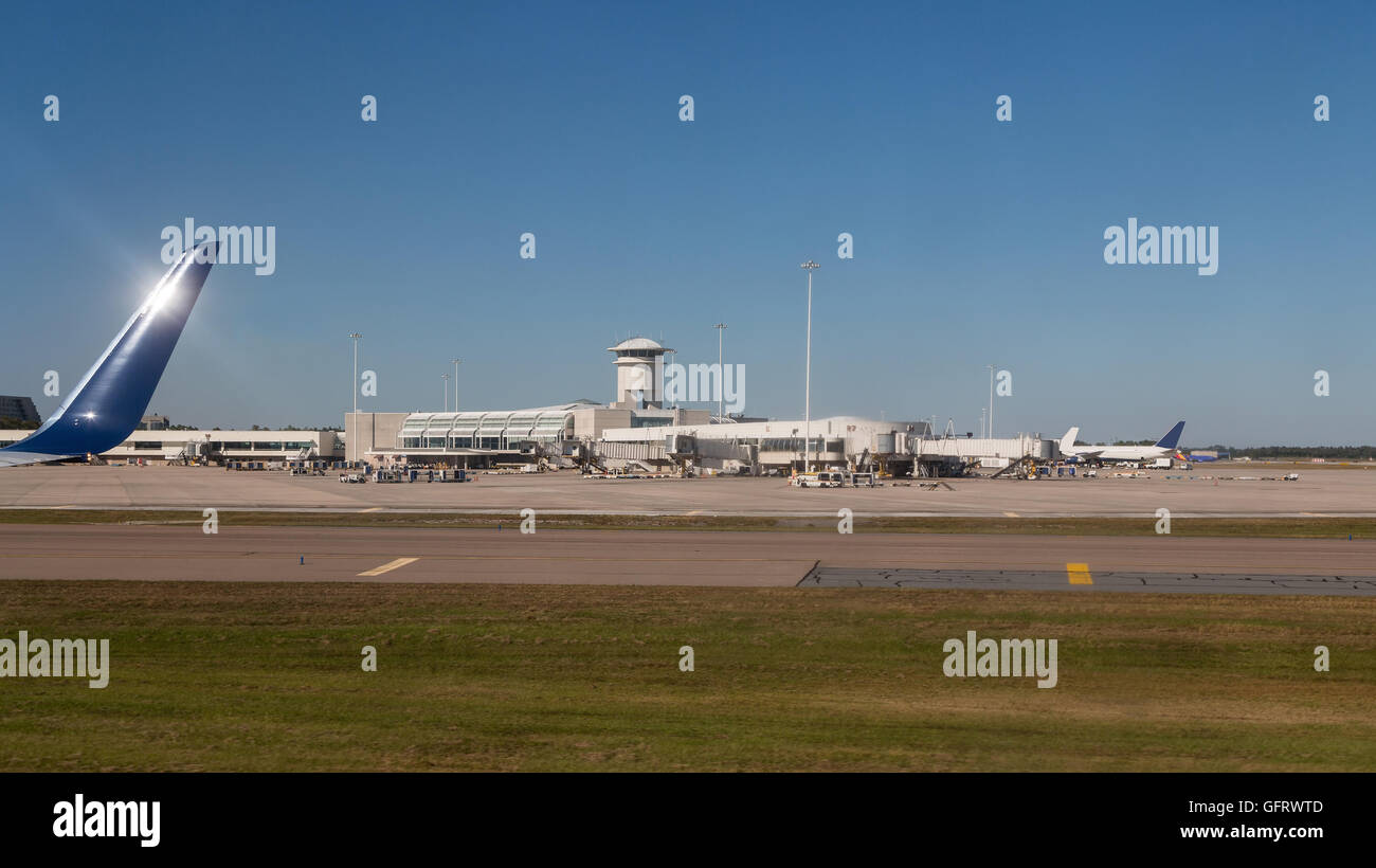 Orlando airport from aircraft MCO is a major international airport in