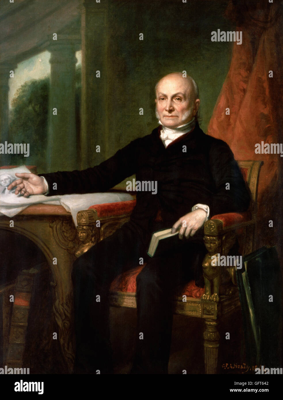 George P.A. Healy - John Quincy Adams Stock Photo