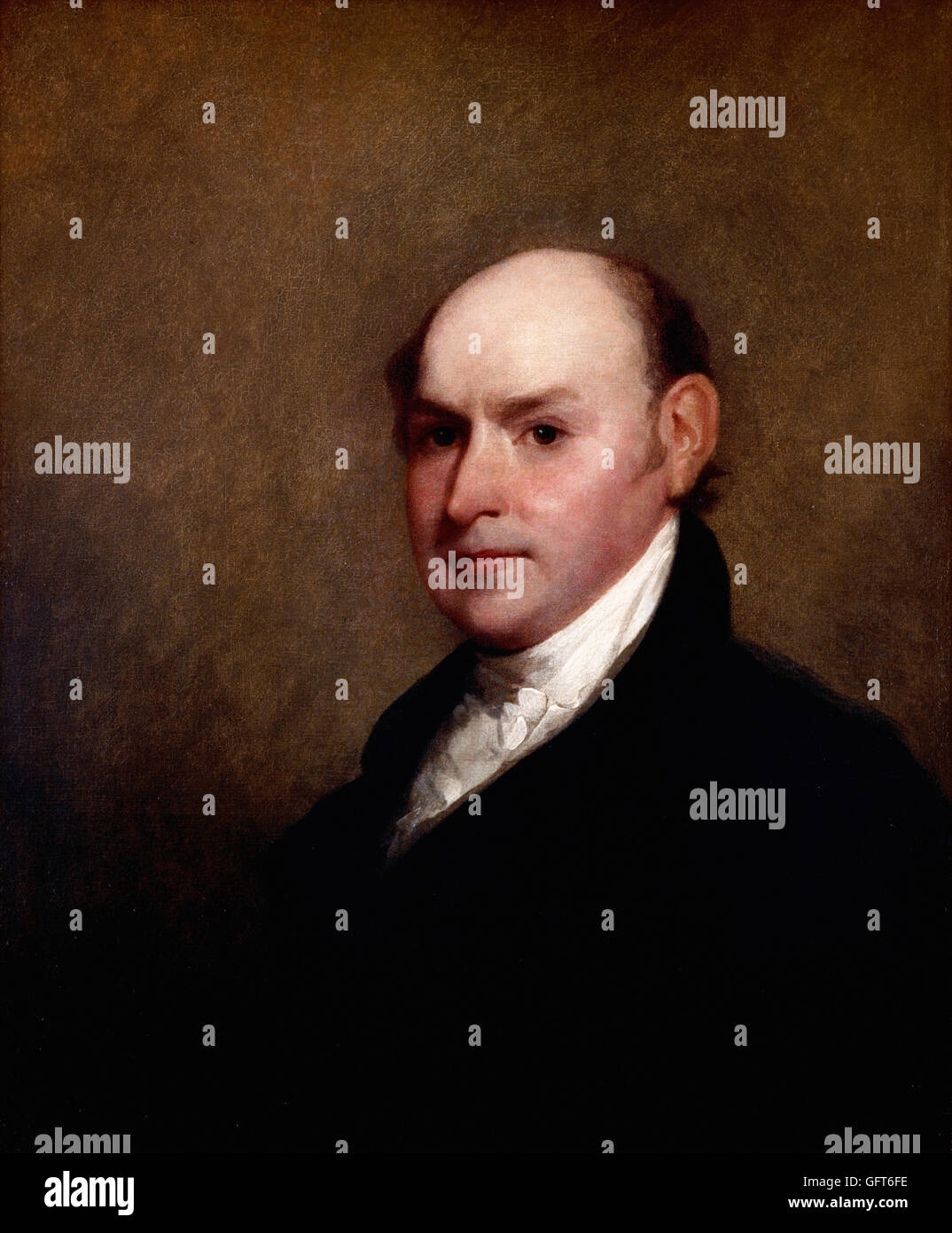 Gilbert Stuart - John Quincy Adams Stock Photo