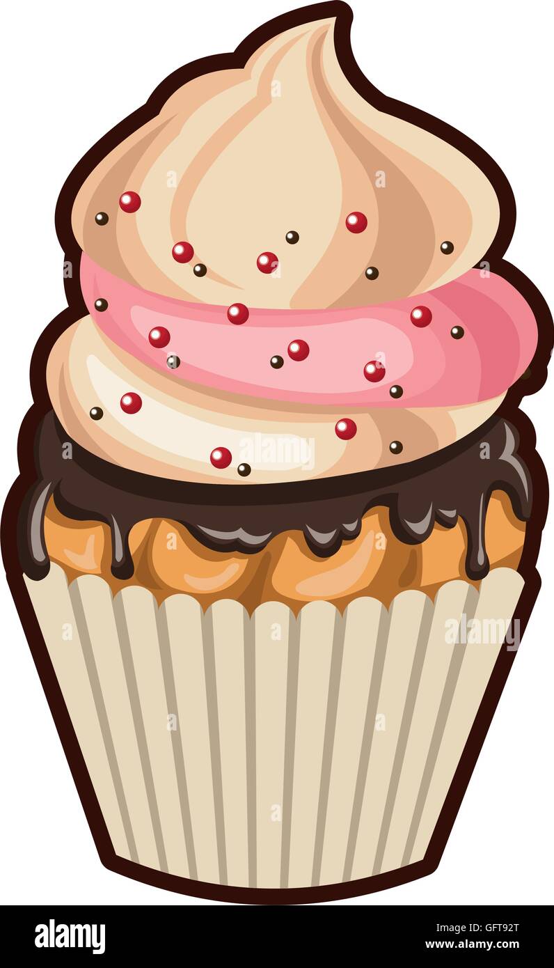 single cupcake icon Stock Vector Image & Art - Alamy