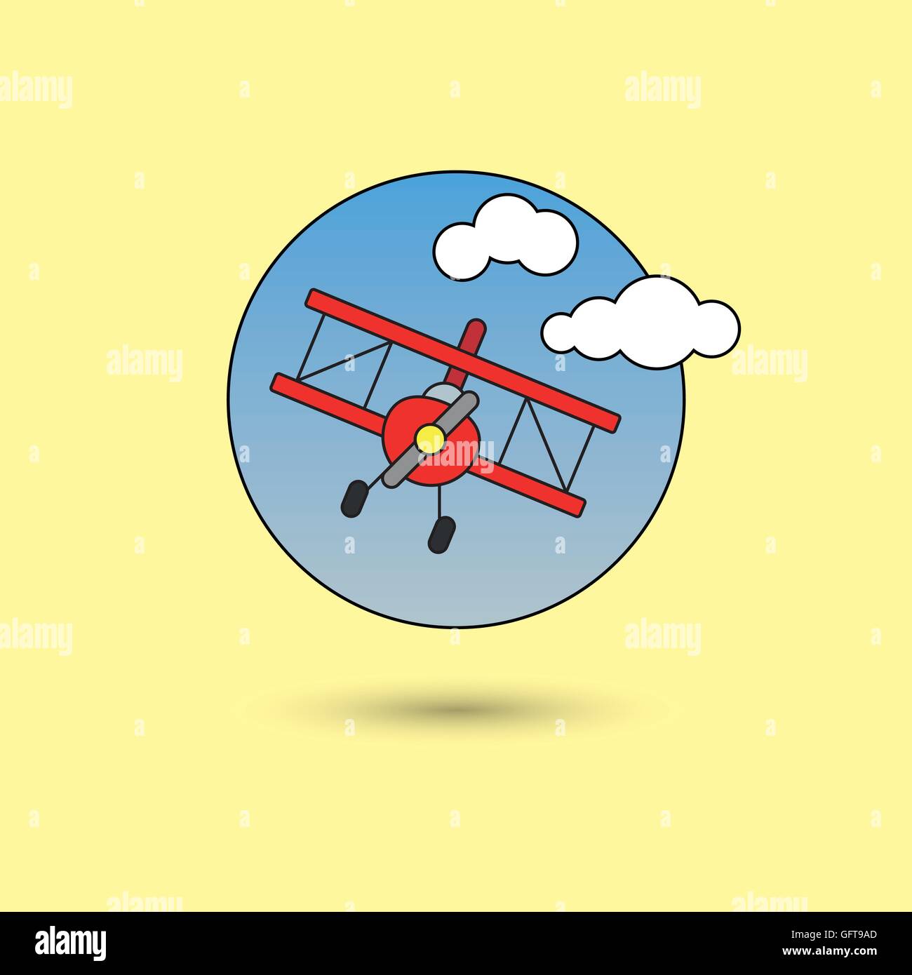 Biplane Stock Vector Images - Alamy