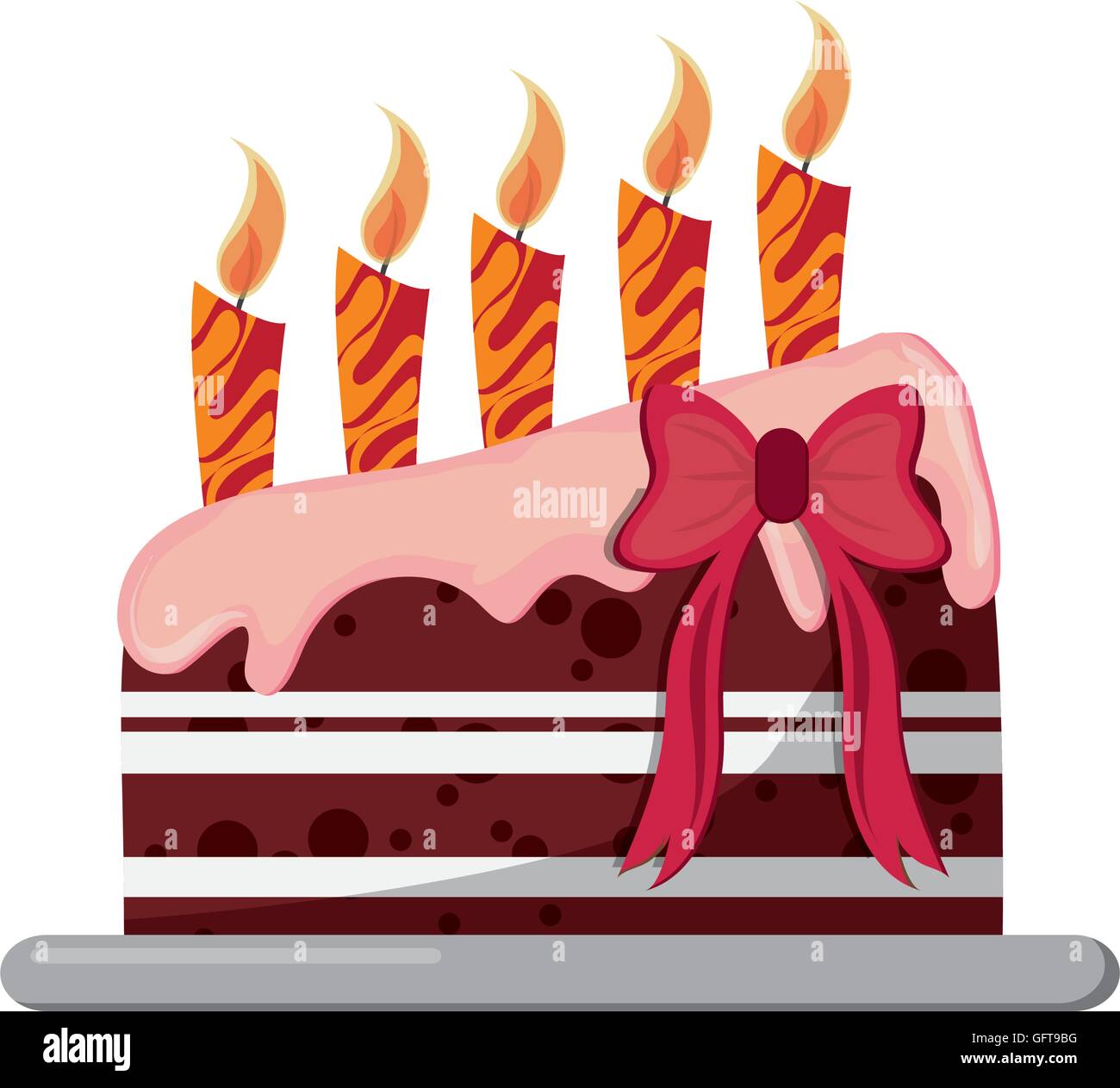 birthday cake icon Stock Vector Image & Art - Alamy