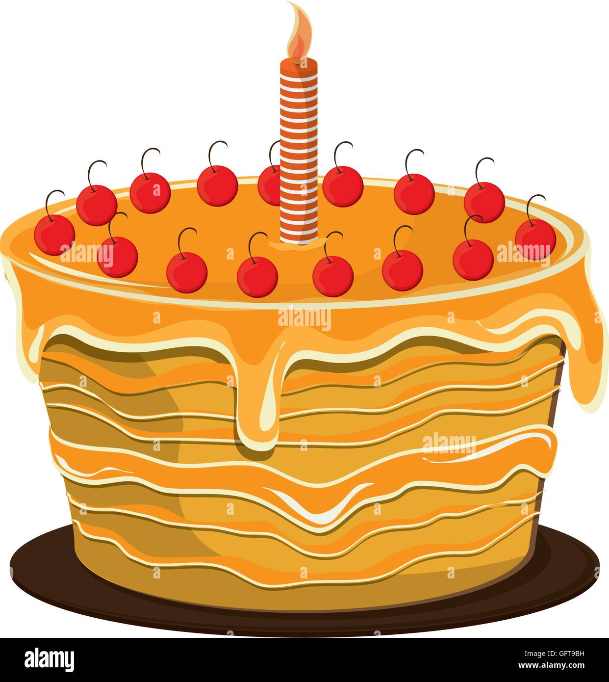 birthday cake icon Stock Vector Image & Art - Alamy